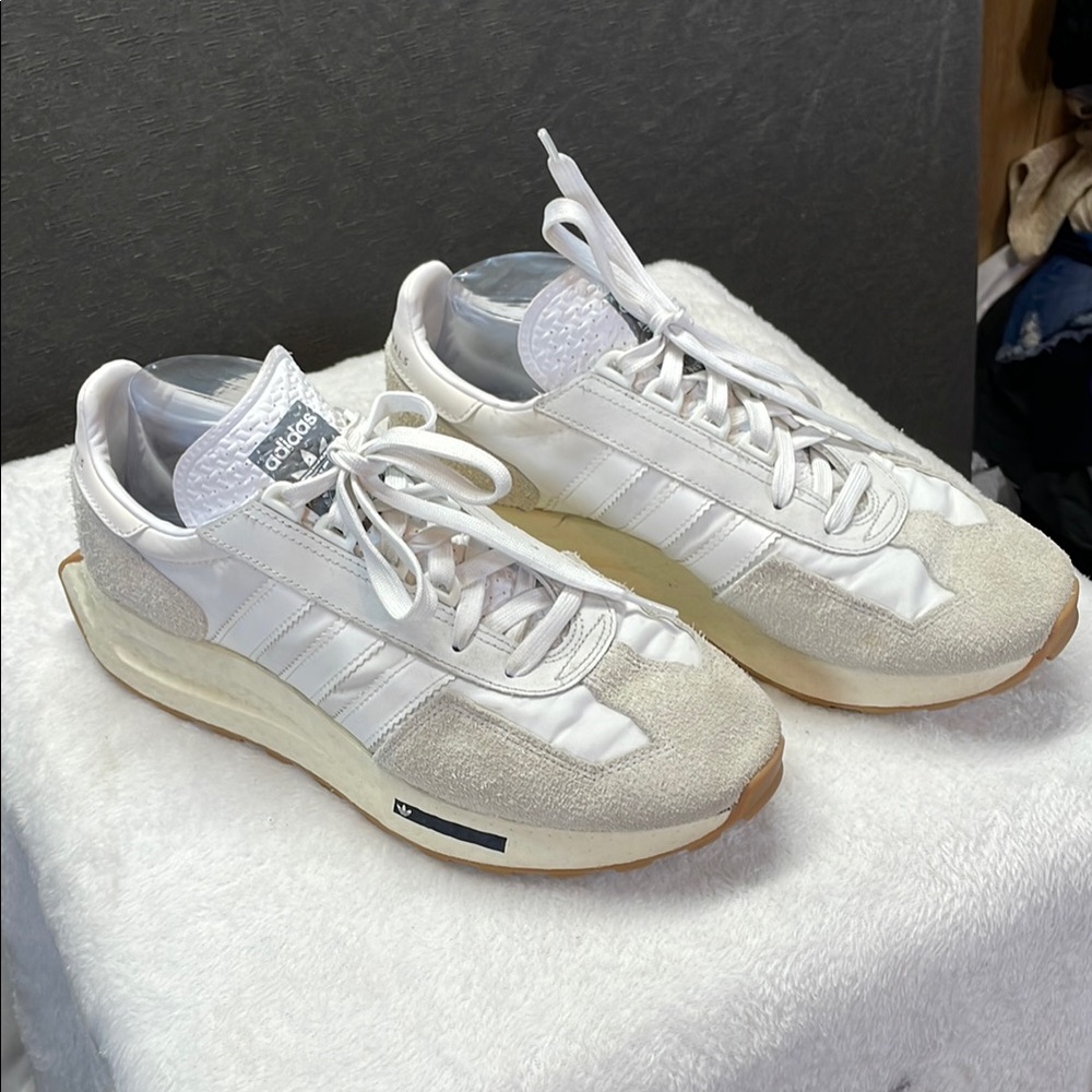 Adidas Originals White Athletic Shoes with Retropy‎ ES Midsole